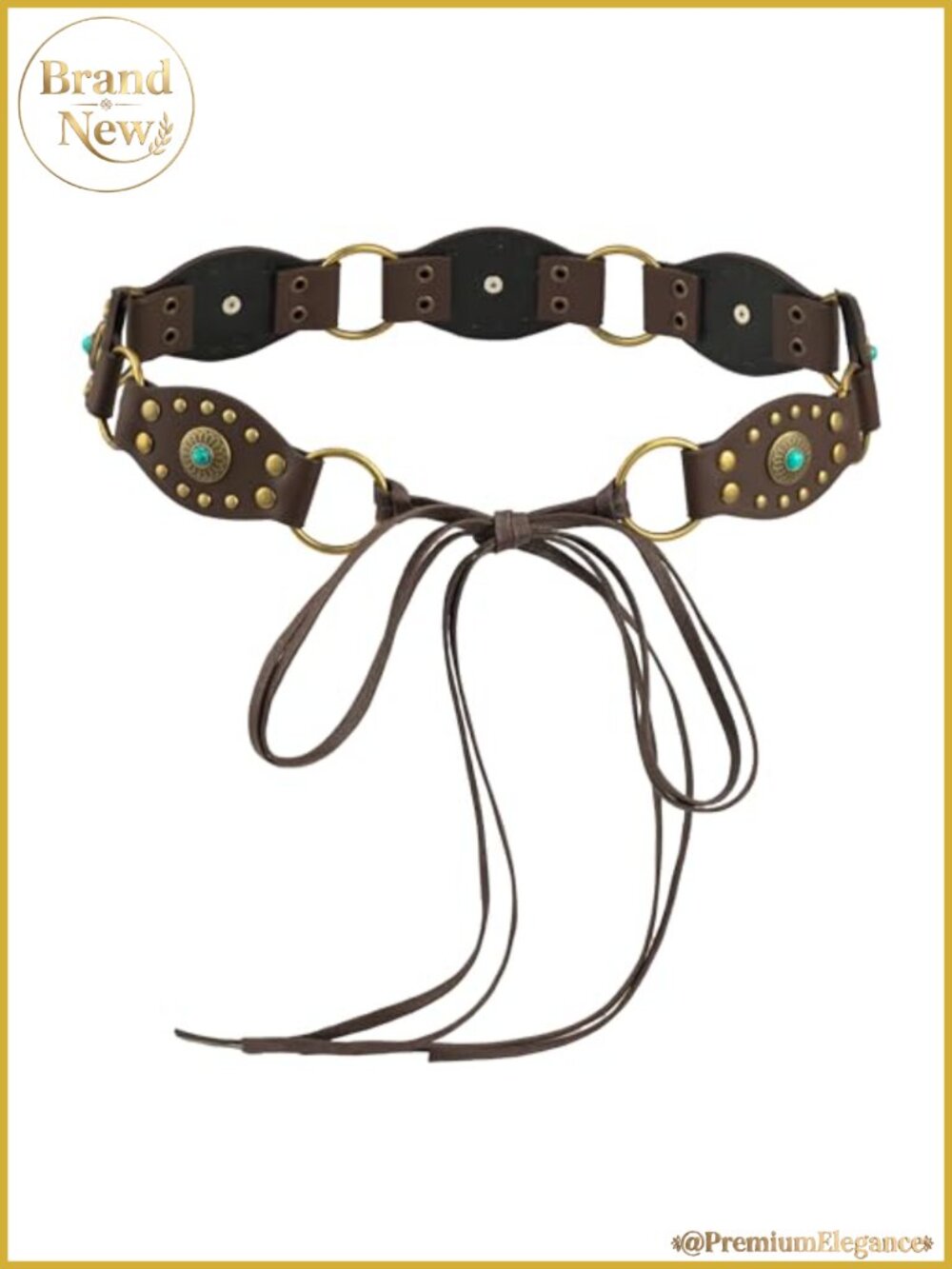 Women's Bohemian Faux Leather Rope Braid Waist Belt